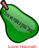 Pear Valentine-2 Clip Art