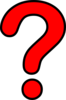 Question Mark Red Clip Art