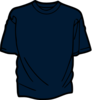 T Shirt Template Dark Blue Clip Art