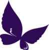 Dark Purple Butterfly Clip Art