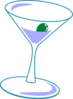 Simple Martini Glass Clip Art