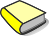 Yellow Book Reading Clip Art
