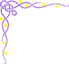 Purple Vine Yellow Flower Clip Art