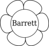 Barrett Window Flower 1 Clip Art