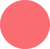Peachy Red Circle Clip Art