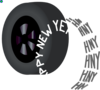 New Year Tire 2014 Clip Art