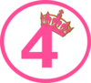 Pink Tilted Tiara And 4 New Clip Art
