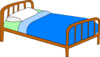 Colored Bed Clip Art