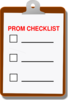 Prom Checklist Clip Art