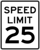 Speed Limit 25 Clip Art