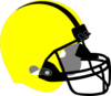 Yellow Football Helmet Clip Art