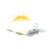 Partly Sunny Weather Icon Clip Art