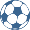 Football Soccer Blue Clip Art