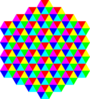 Hexagonal Triangle Tessellation Clip Art