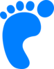 Bluebaby Foot Left Clip Art
