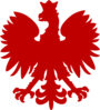 Dark Red Polish Falcon Clip Art