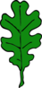 Green Oak Leaf Clip Art