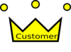 Glock Crown - Customer Is The King Clip Art