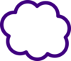 Purple Cloud Clip Art