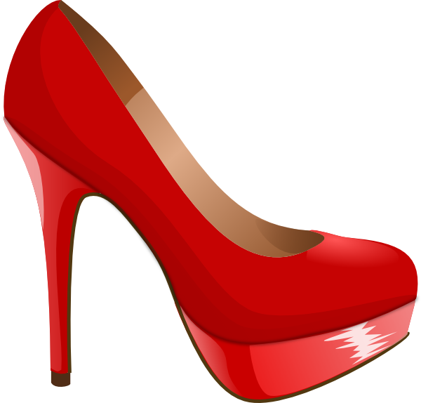 Red High Heel Clip Art at Clker - vector clip art online, royalty ...