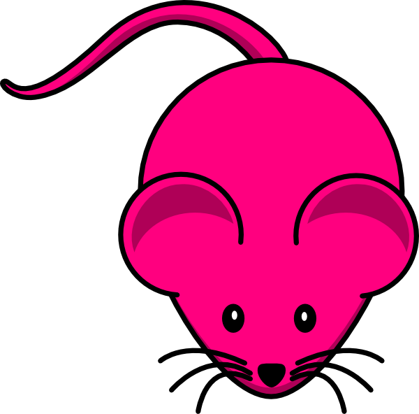 Fuschia Mouse Graphic Clip Art at Clker.com - vector clip art online,  royalty free & public domain