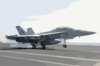 An F/a-18f Super Hornet Makes An Arrested Landing On The Flight Deck Aboard Uss Nimitz (cvn 68) Clip Art