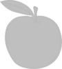 Gray Apple Ever Clip Art