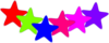 Colorful Star Clip Art