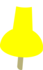 Yellow Push Pin Clip Art