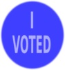Blue Vote Sign Clip Art
