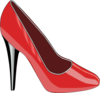Red High Heeled Shoe Clip Art