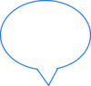 Blue Speech Bubble Clip Art