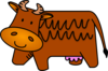 Brown Cow Clip Art