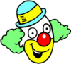 Happy Clown Face Clip Art