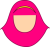 Pink Hijabers Clip Art