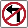 No Left Turn Clip Art