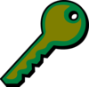 Mustard Green Key Clip Art