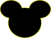 Mickey Mouse Outline Clip Art
