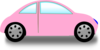 Soft Pink Car Clip Art