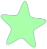 Bright Green Star Clip Art