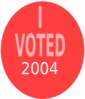 I Voted 2004 Clip Art