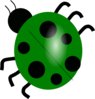 Green Ladybug Clip Art