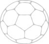 Soccer Ball Outline Clip Art