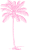 Light Pink Palm Tree Clip Art