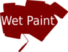 Wet Paint Clip Art