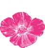 True Pink Poppy  Clip Art