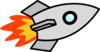 Rocket Right Clip Art