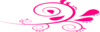 Pink Swirl Paisley Flat Clip Art
