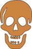Brown Skull Clip Art