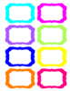 Colorful Tags Clip Art